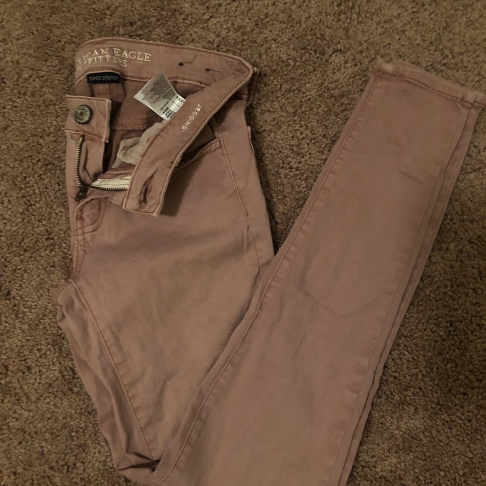 American Eagle Pink Jeggings
